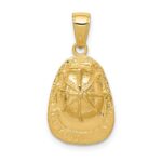 14k 3-D Firefighter Helmet Pendant