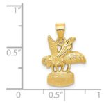 14k Bee on HONEY Jar Pendant - Image 4