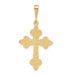 14k Fleur de Lis Cross Pendant - Image 3