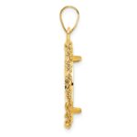 Wideband Distinguished Coin Jewelry 14k Polished Rope 18.0mm Prong Coin Bezel Pendant - Image 2