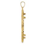 Wideband Distinguished Coin Jewelry 14k Polished Rope 32.0mm Prong Coin Bezel Pendant - Image 2