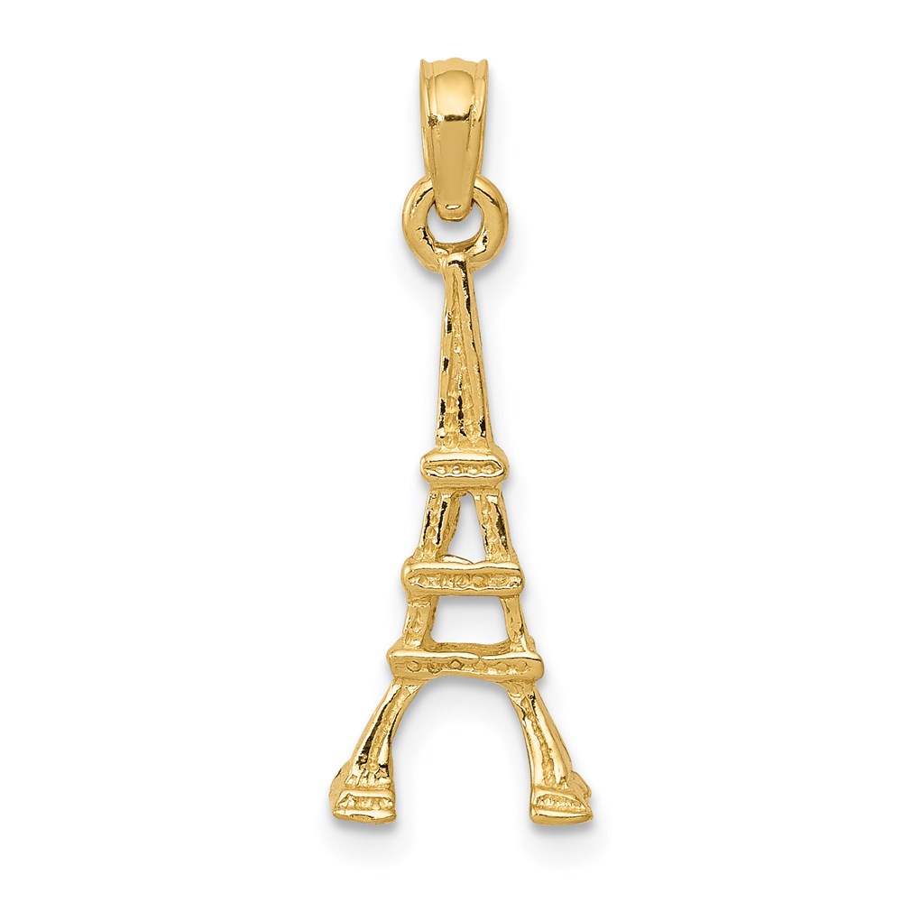 C3084.jpg 14k Eiffel Tower Pendant - Image 1