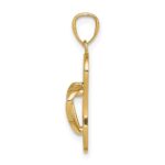 14k 3-D Flip Flop Pendant - Image 2