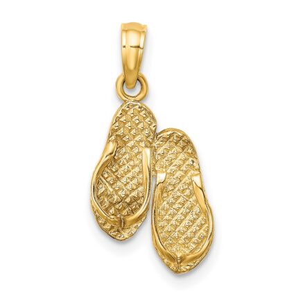 14k 3-D FT. MYERS Double Flip-Flop Charm
