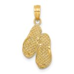 14k 3-D MYRTLE BEACH Flip-Flops Charm