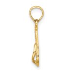 14k 3-D MYRTLE BEACH Single Flip-Flop Charm - Image 2