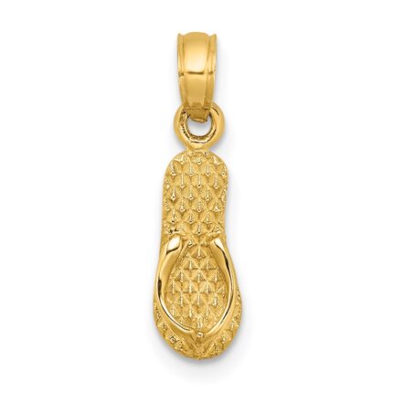 14k 3-D MYRTLE BEACH Single Flip-Flop Charm
