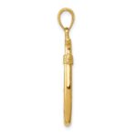 14k 3-D Fishing Hook Pendant - Image 2