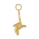 14K 3-D Adirondack Beach Chair Pendant - Image 2