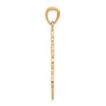 14k Diamond-cut Cheerleader Jumping with Pom-Poms Charm - Image 2