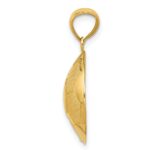 14k Domed Soccer Ball Pendant - Image 2