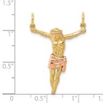 14k Two-tone Rose Corpus Pendant - Image 3