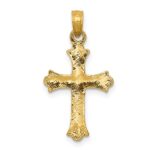 14k Budded Cross Charm - Image 4