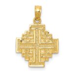 14k Jerusalem Cross Pendant