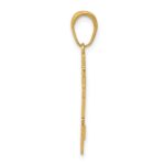 14k Polished Eastern Orthodox Cross Pendant - Image 2