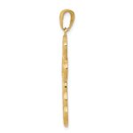 14k Satin Crucifix Pendant - Image 2