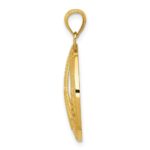 14k PEACE LOVE FAITH HOPE Peace Sign Pendant - Image 2