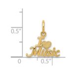 14K I HEART MUSIC Charm - Image 4