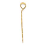 14k Reversible Passion Cross TRUST THE LORD Pendant - Image 2