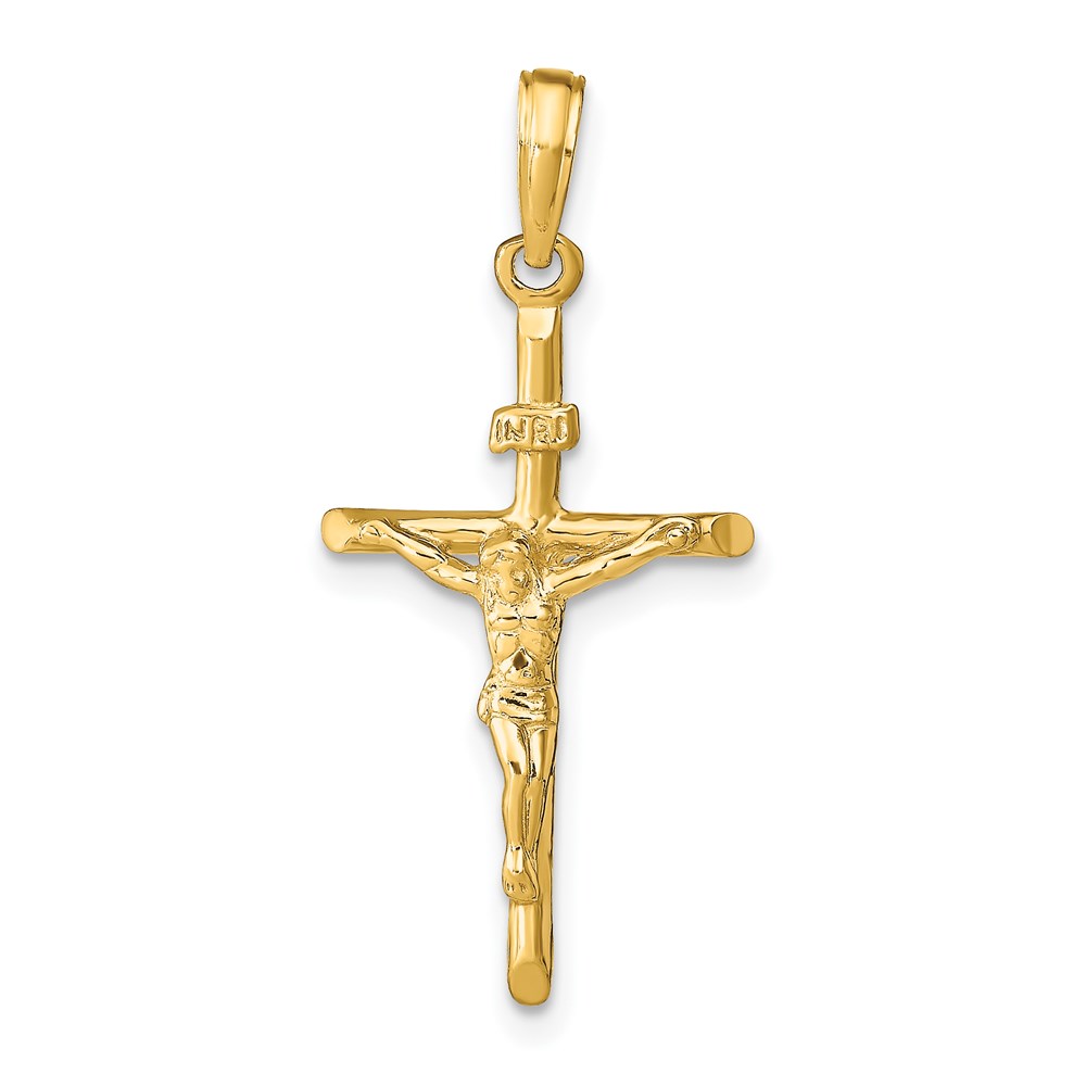 C4355.jpg 14K Stick Style Crucifix Pendant - Image 1