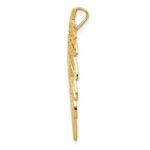 14k Diamond-Cut Leaf Chain Slide - Image 2