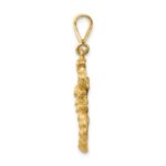 14k Satin Diamond-cut Scorpio Zodiac Charm - Image 2