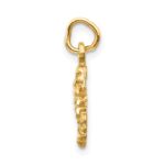 14k Satin Diamond-cut Scorpio Zodiac Charm - Image 2