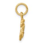 14k Satin Diamond-cut Capricorn Zodiac Charm - Image 2