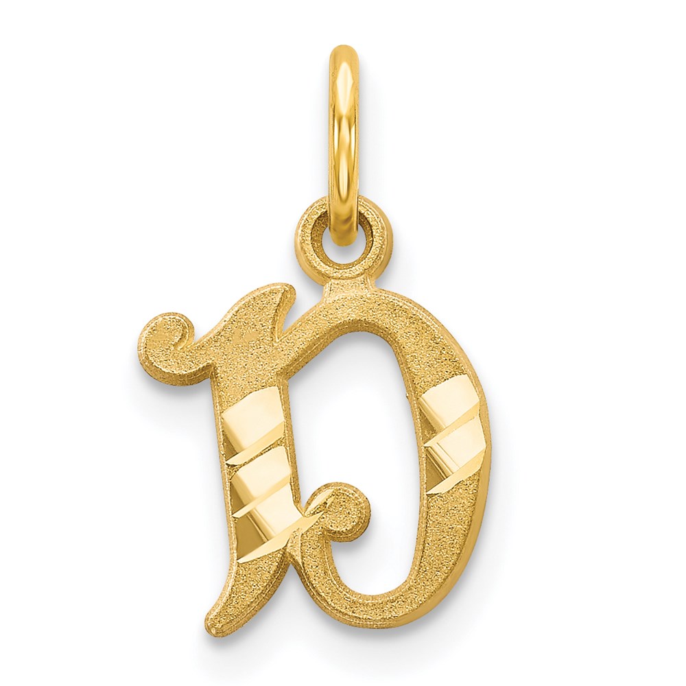 C565D.jpg 14k Letter D Initial Charm - Image 1
