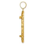 Wideband Distinguished Coin Jewelry 14k Polished Wide Twisted Wire 27.0mm Prong Coin Bezel Pendant - Image 2
