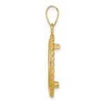 Wideband Distinguished Coin Jewelry 14k Polished with Casted Rope 18.0mm Prong Coin Bezel Pendant - Image 2