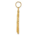 Wideband Distinguished Coin Jewelry 14k Polished Casted Rope 16.5mm x 1.35mm Screw Top Coin Bezel Pendant - Image 2
