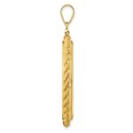 Wideband Distinguished Coin Jewelry 14k Polished Casted Rope 32.7mm x 3.00mm Screw Top Coin Bezel Pendant - Image 2