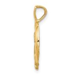 14K Angel, Moon and Star Pendant - Image 2