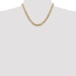 14K 7mm Concave Anchor with Lobster Clasp Chain - Image 4