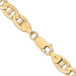 14K 7mm Concave Anchor with Lobster Clasp Chain - Image 3
