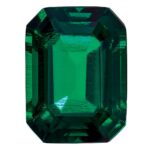 Created Emerald 6x4mm Emerald Cut