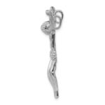 14k White Gold Jesus Chain Slide - Image 2