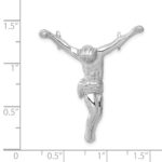14k White Gold Jesus Chain Slide - Image 3