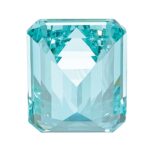 Lab Created Paraiba 11x9mm Emerald Cut - Image 4