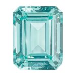 Lab Created Paraiba 12x10mm Emerald Cut