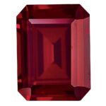 Created Ruby 12x10mm Emerald Cut