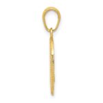 14k POLICE OFFICER Badge Pendant - Image 2