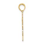 14k Solid Polished Gymnast Charm - Image 2