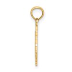 14k Solid Polished Gymnast Charm - Image 2