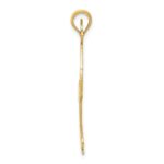 14k Solid Polished Gymnast Pendant - Image 2
