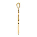 14k Polished Solid Cross Pendant - Image 2