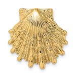 14k Small Lion's Paw Shell Omega Slide