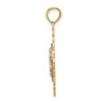 14k Tri-color Our Lady of Guadalupe Oval Pendant - Image 2