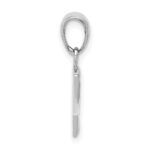 14k White Gold Ichthus Fish Pendant - Image 2